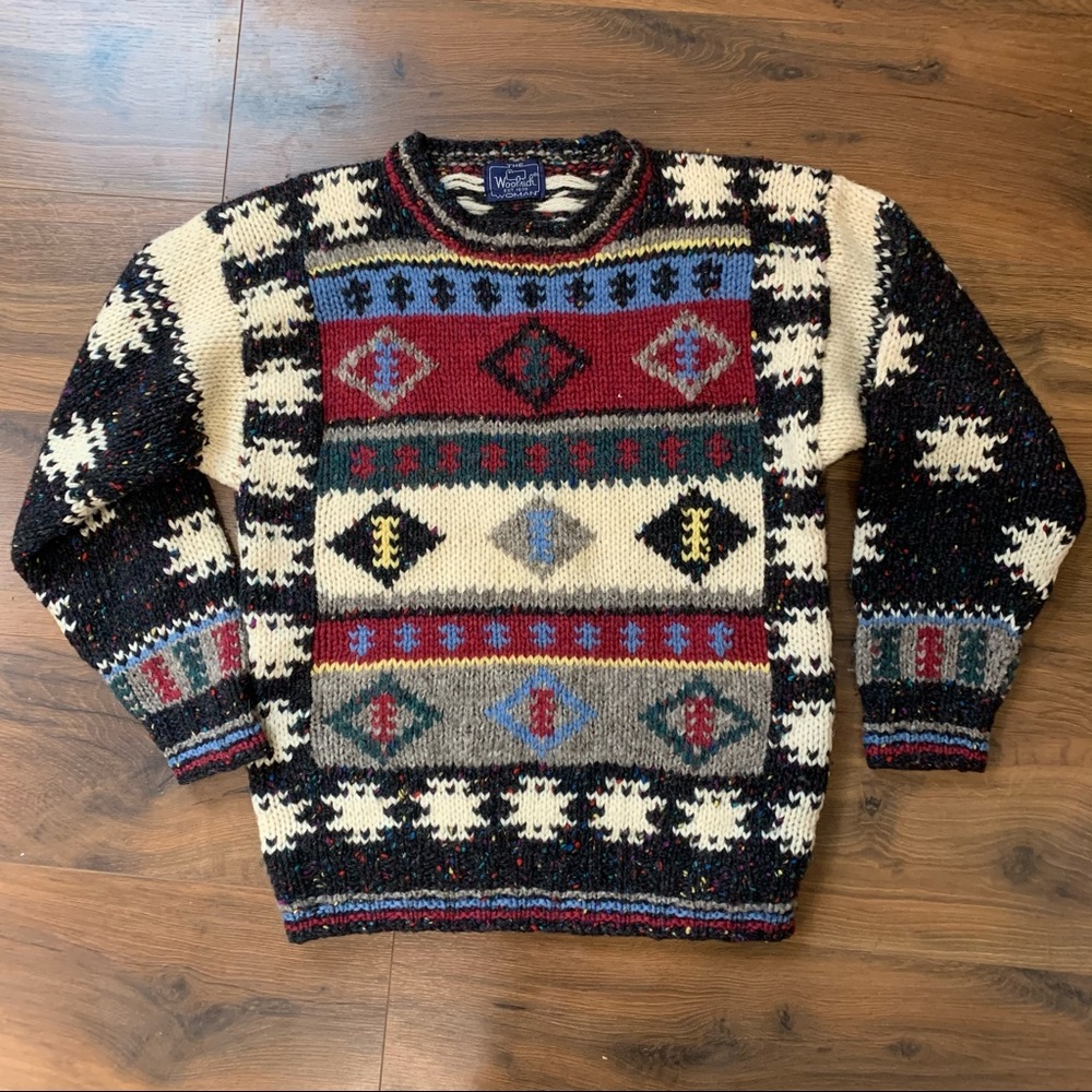 Vintage Woolrich 100% wool woodland sweater